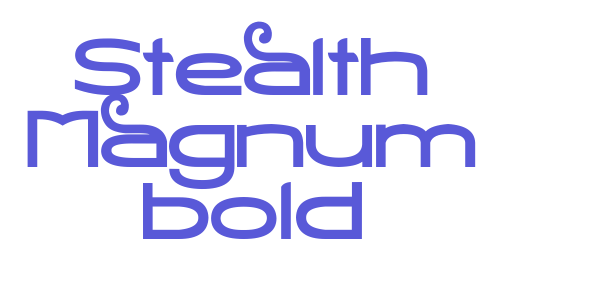 Stealth Magnum Bold font