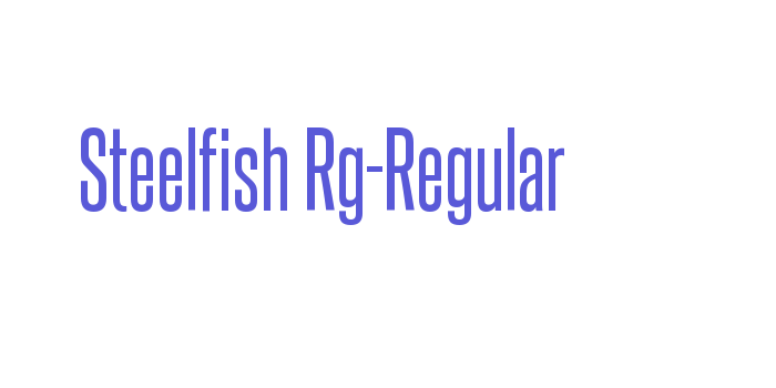 Steelfish Rg-Regular Font Download