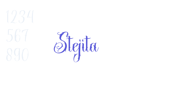 Stejita font free