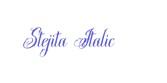 Stejita Italic Font