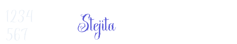 Stejita-related font