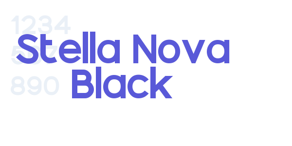 Stella Nova Black font free