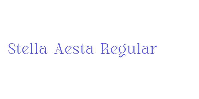 Stella Aesta Regular Font Download