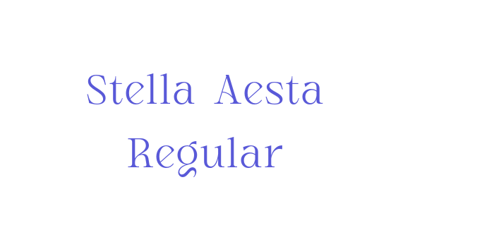 Stella Aesta Regular Font