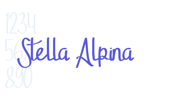 Stella Alpina font free