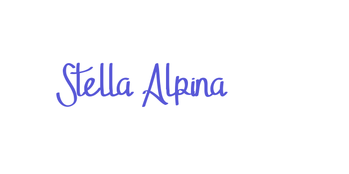 Stella Alpina Font Download