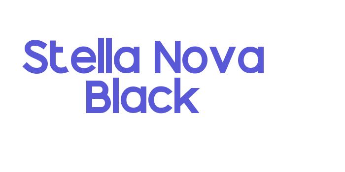 Stella Nova Black Font Download