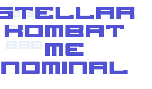 Stellar Kombat ME Nominal font download