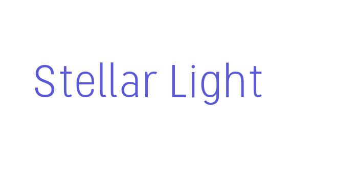 Stellar Light Font Download