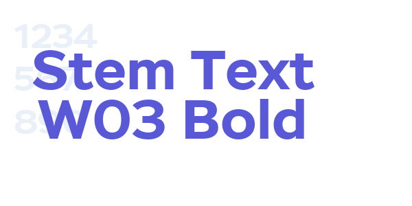 Stem Text W03 Bold font free