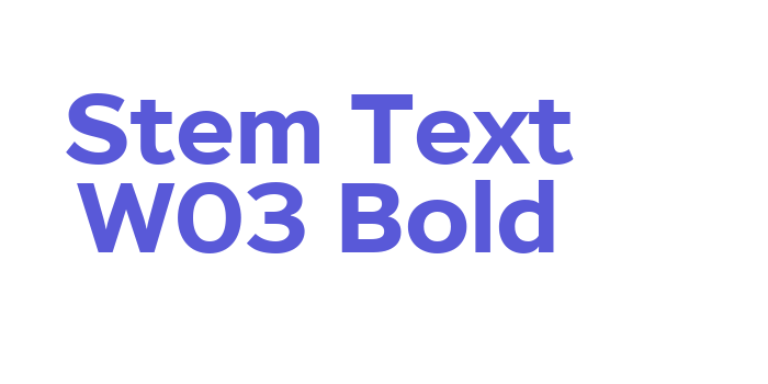 Stem Text W03 Bold Font Download