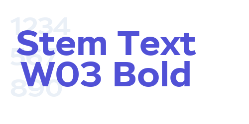 Stem Text W03 Bold-font-download