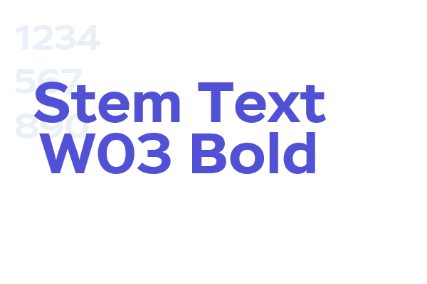 Stem Text W03 Bold