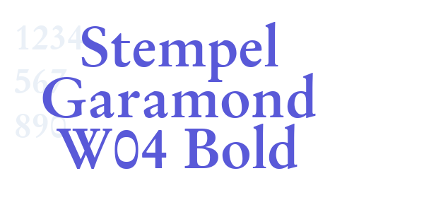 Stempel Garamond W04 Bold font free