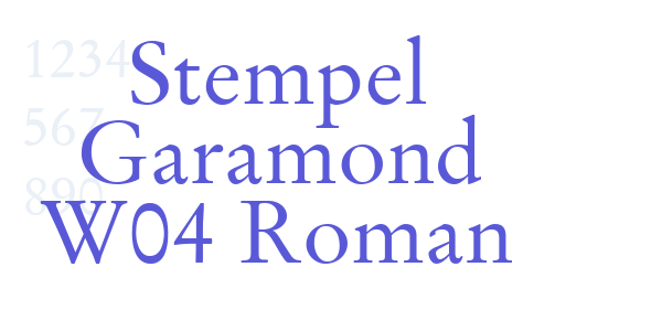 Stempel Garamond W04 Roman font free