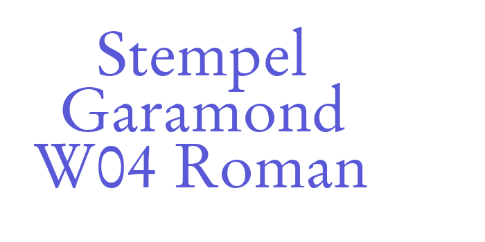 Stempel Garamond W04 Roman Font Download