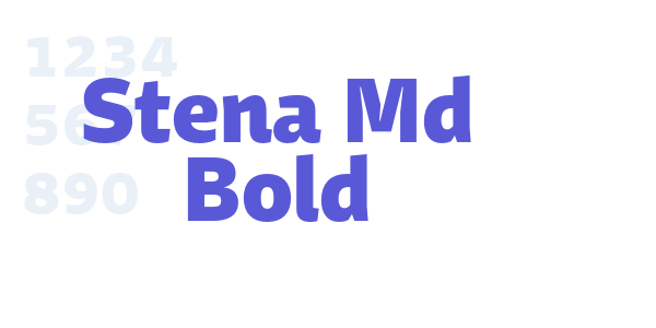 Stena Md Bold font free