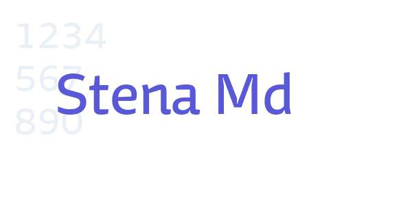 Stena Md font free