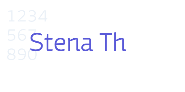 Stena Th font free