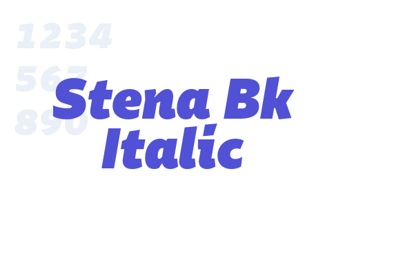 Stena Bk Italic