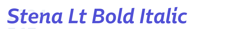 Stena Lt Bold Italic-font