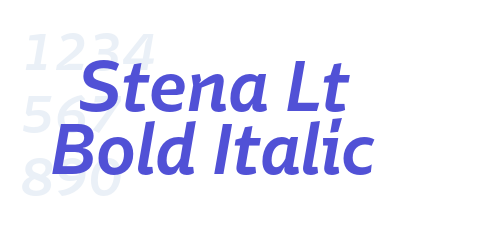 Stena Lt Bold Italic-font-download