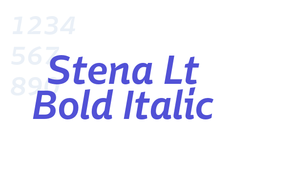Stena Lt Bold Italic