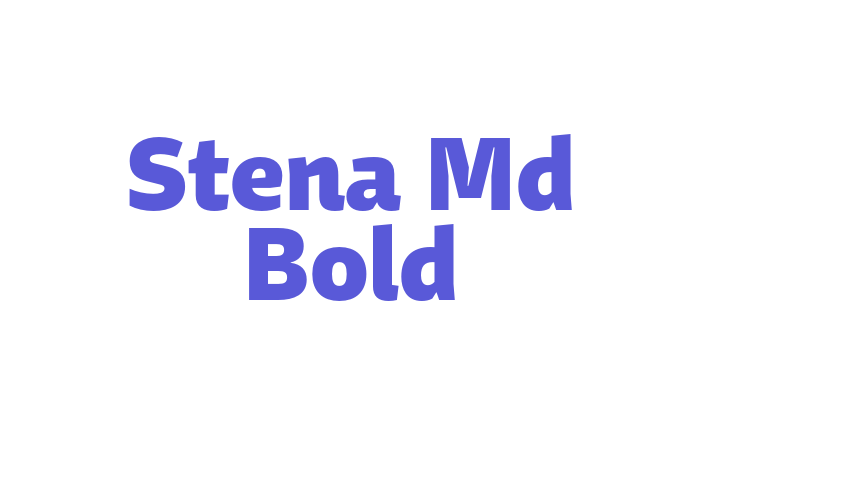 Stena Md Bold Font Download