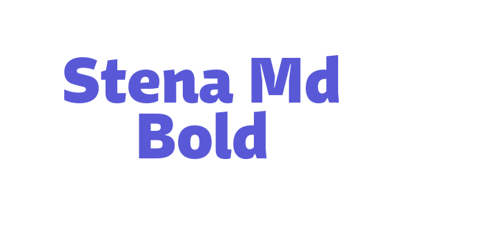 Stena Md Bold Font Download