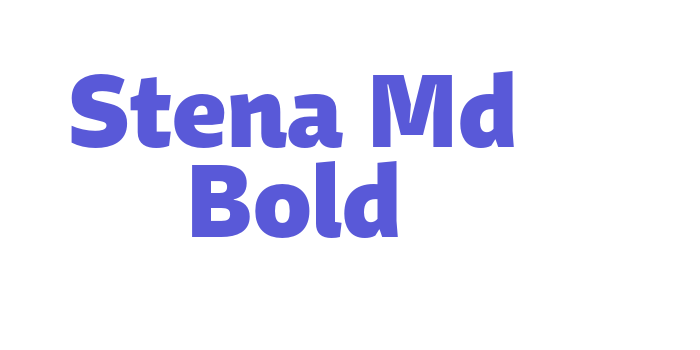 Stena Md Bold Font