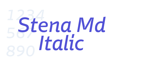 Stena Md Italic-font-download