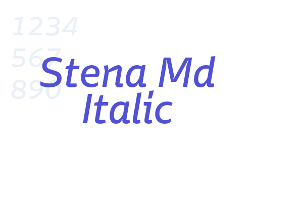 Stena Md Italic