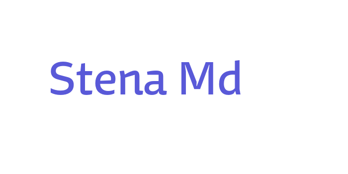 Stena Md Font Download