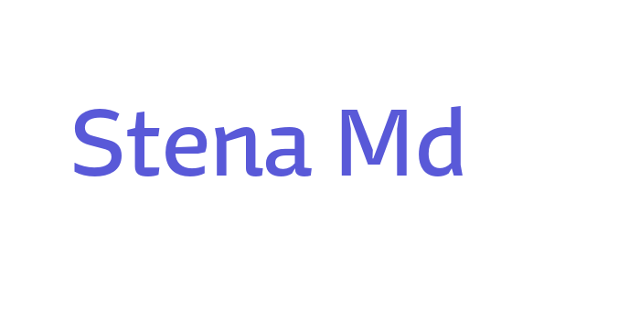 Stena Md Font