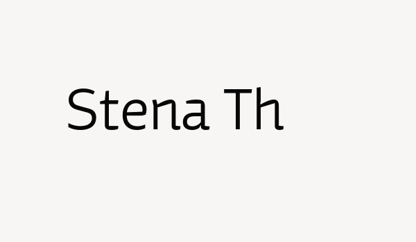 Stena Th Font