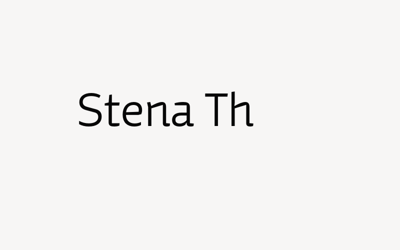 Stena Th Font