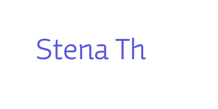 Stena Th Font Download