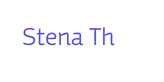 Stena Th Font