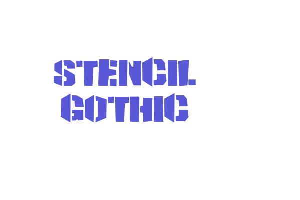 Stencil Gothic Font