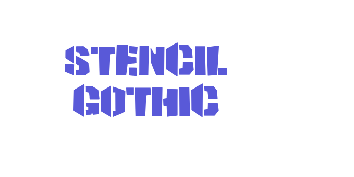 Download Stencil Gothic Font