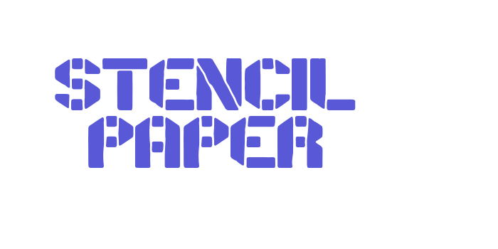 Stencil Paper Font Download