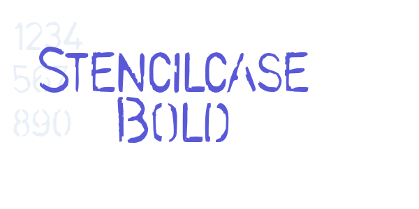 Stencilcase Bold font