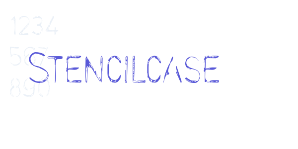 Stencilcase font