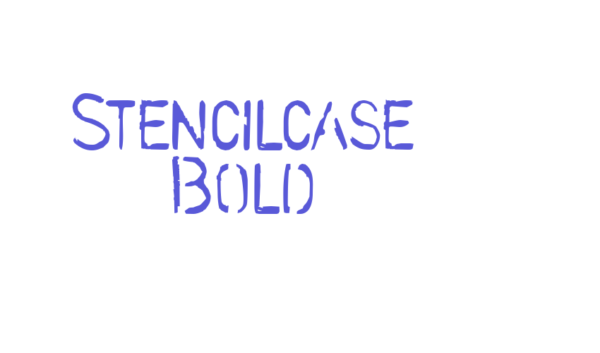 Stencilcase Bold Font