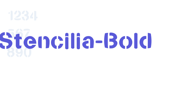 Stencilia-Bold font free