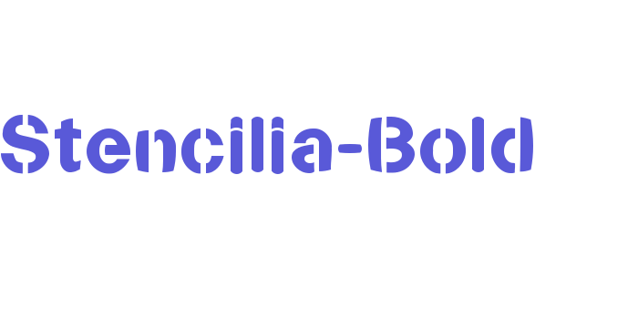 Stencilia-Bold Font Download