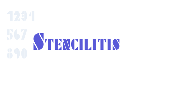 Stencilitis font free