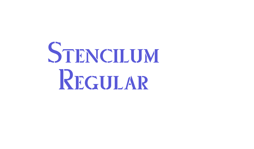 Stencilum Regular Font Download