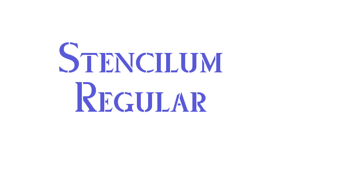 Stencilum Regular Font Download