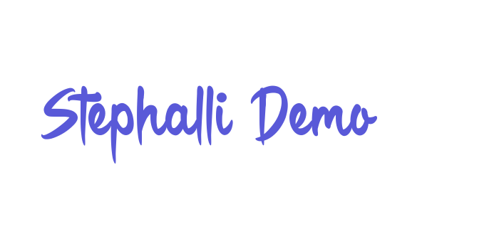 Stephalli Demo Font Download